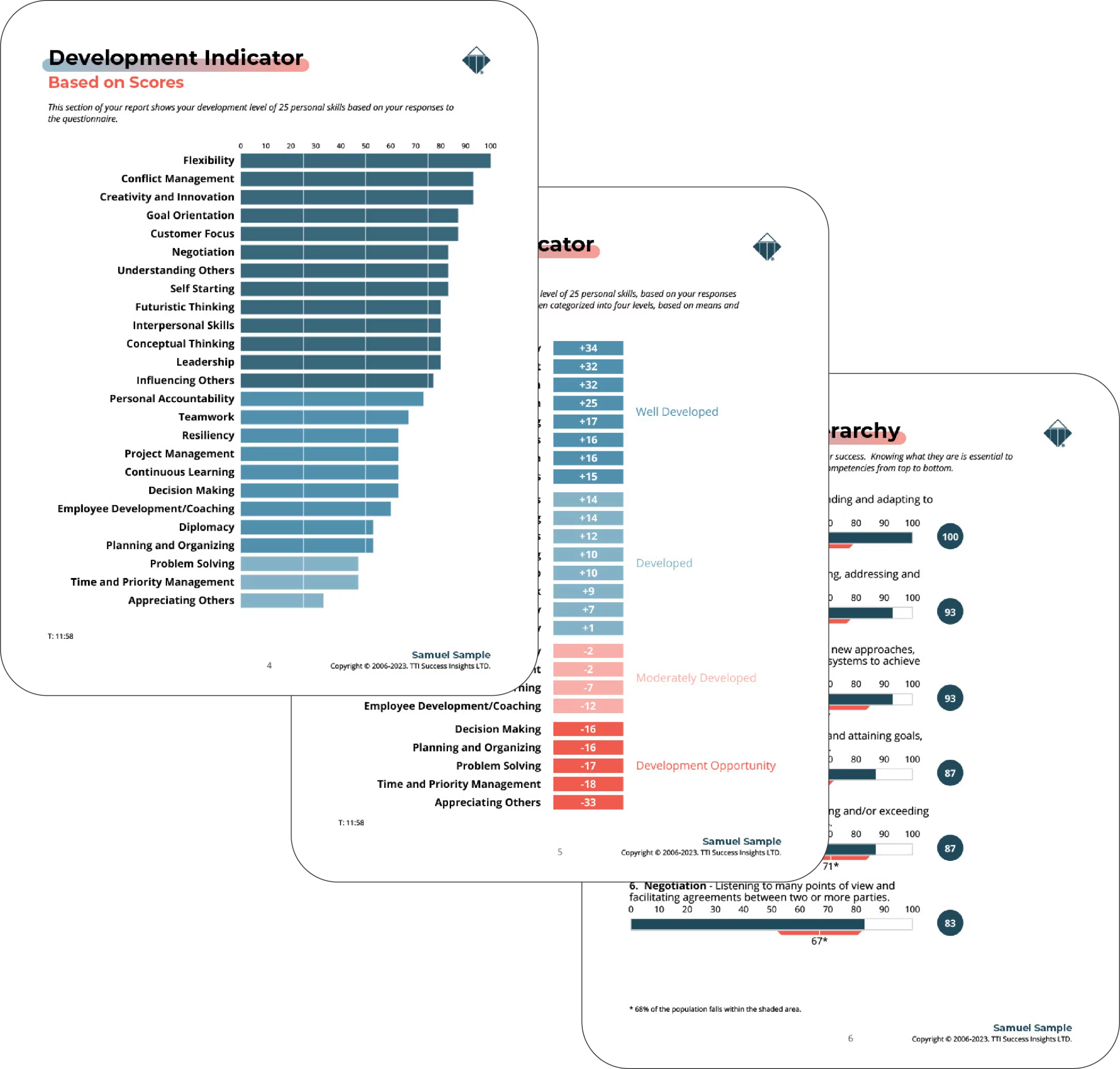 Informe de Evaluaciones Competencias DNA - TTI - tests talento