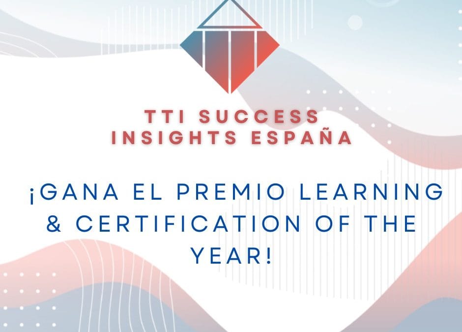 ¡TTI Success Insights España Gana el Premio Learning & Certification of the Year!