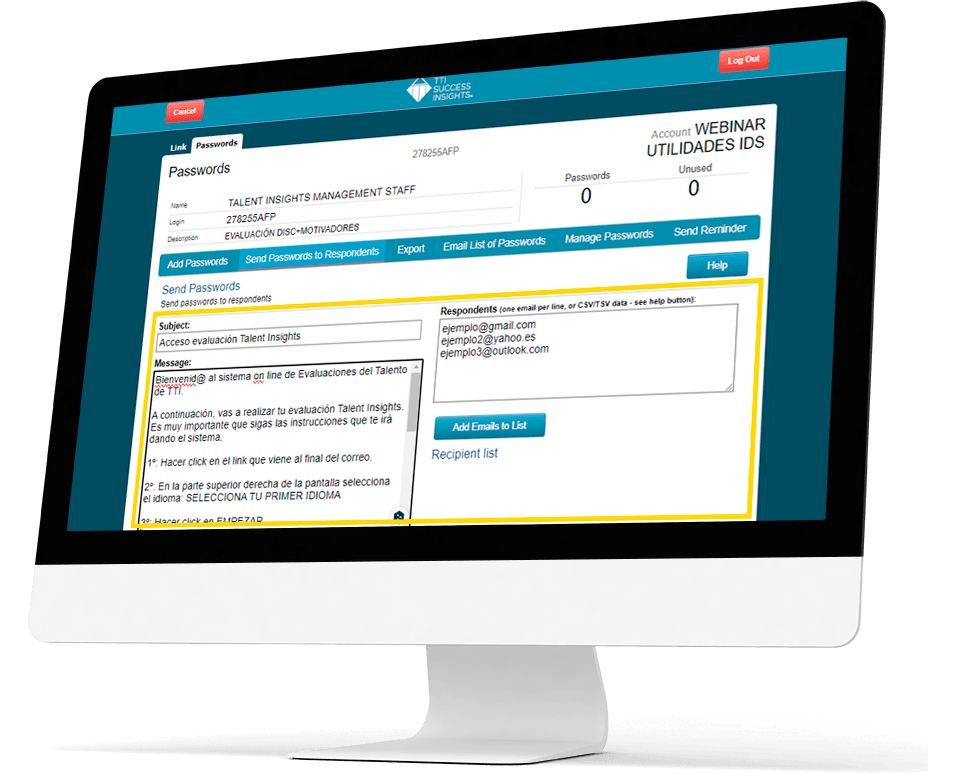 Conoce nuestra plataforma Online de Gestión de Evaluaciones TTI Conoce nuestra plataforma Online de Gestión de Evaluaciones TTI