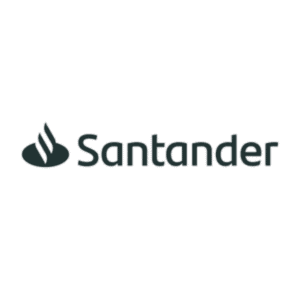 Logo banco Santander.